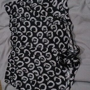 PINK Victoria's Secret Black and White Pajama Shorts